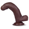 LIKETRUE Gode réaliste Slidy Cock 15 x 4cm Marron